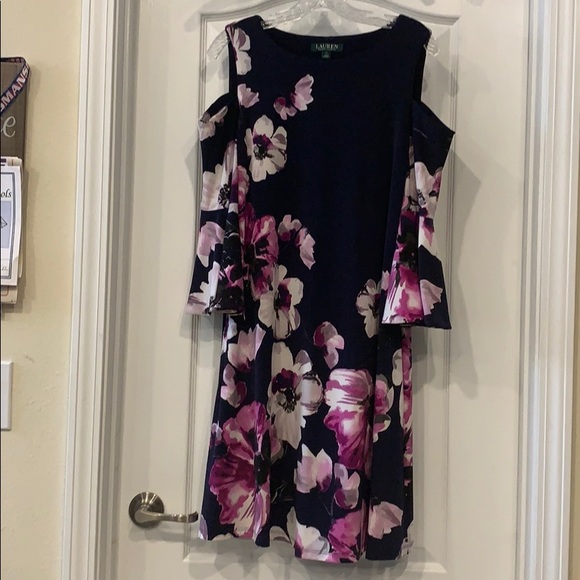 Blue flowered dress - Picture 1 of 2